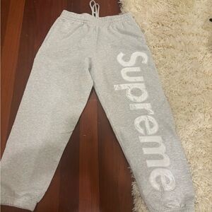 Supreme Gray Sweatpants